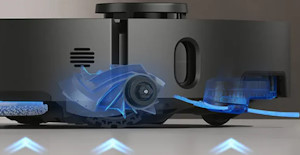 Tapijtdetectie: mop en borstels worden automatisch omhoog getrokken