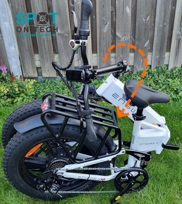 Engwe Engine-X vouwen gaat beter als je het stuur niet verkeerdom monteert