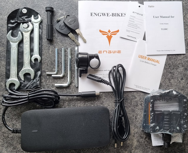 Engwe Engine-X Fatbike - wat zit er in de doos