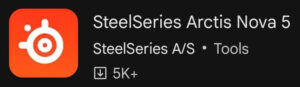 SteelSeries Arctis Nova 5 headset - companian app