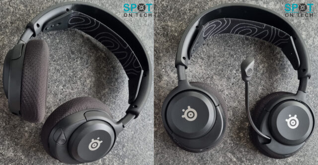 Arctis Nova 5 microfoon is in- en uitschuifbaar