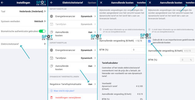 mySolarEdge Negatieve Tariefoptimalisatie