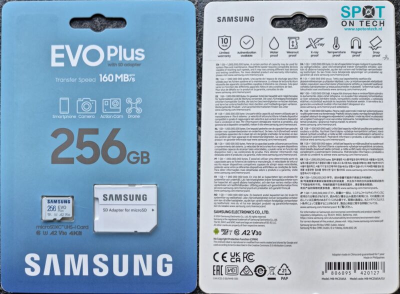 Samsung EVO Plus 2024 micro SD kaart met adapter
