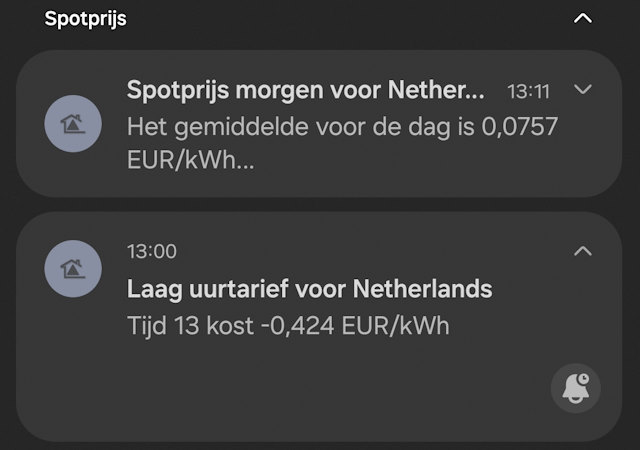 Spotprijs app